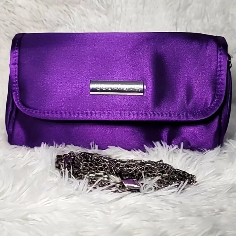 FREE SHIPPING TODAY ONLY! Two-Purse Power Duo-Quilted Chic + Purple Satin Sass - Picture 12 of 16